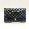 Chanel Quilted Chain Shoulder Black Lambskin Bag