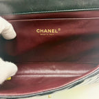 Chanel Quilted Chain Shoulder Black Lambskin Bag — view 7