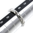 Chanel Platinum Quilted Diamond Ring — view 6