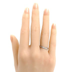 Chanel Platinum Quilted Diamond Ring — view 7