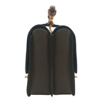 Gucci Bamboo Double Face 2-Way Shoulder Bag Leather Khaki Turnlock Gold — view 5