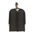 Gucci Bamboo Double Face 2-Way Shoulder Bag Leather Khaki Turnlock Gold — view 6