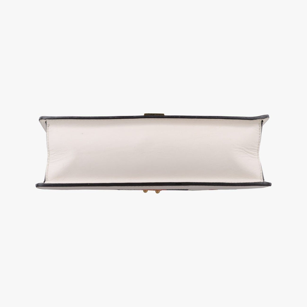 Gucci Sylvie White Leather Shoulder Bag — view 3