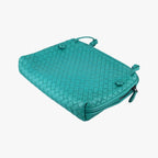 Bottega Veneta Nodini Intrecciato Green Lambskin — view 6