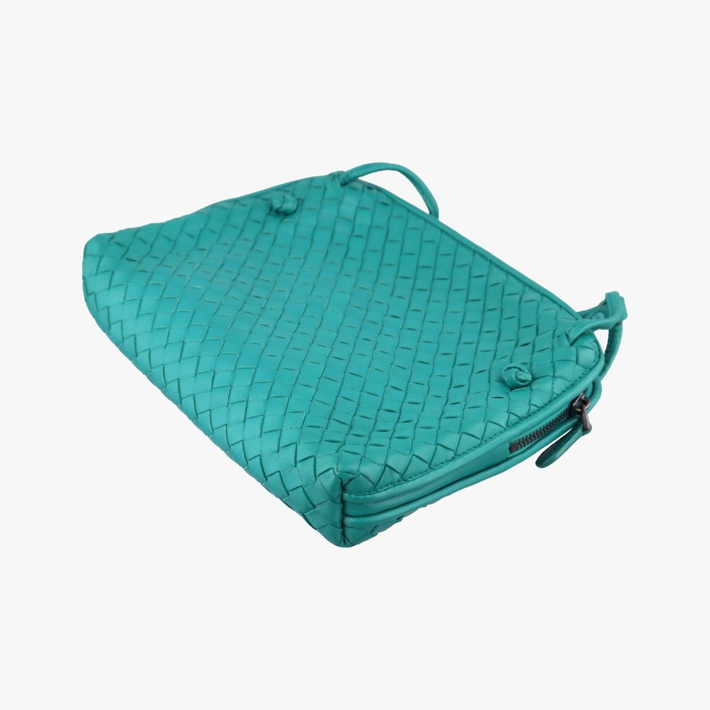 Bottega Veneta Nodini Intrecciato Green Lambskin — view 4