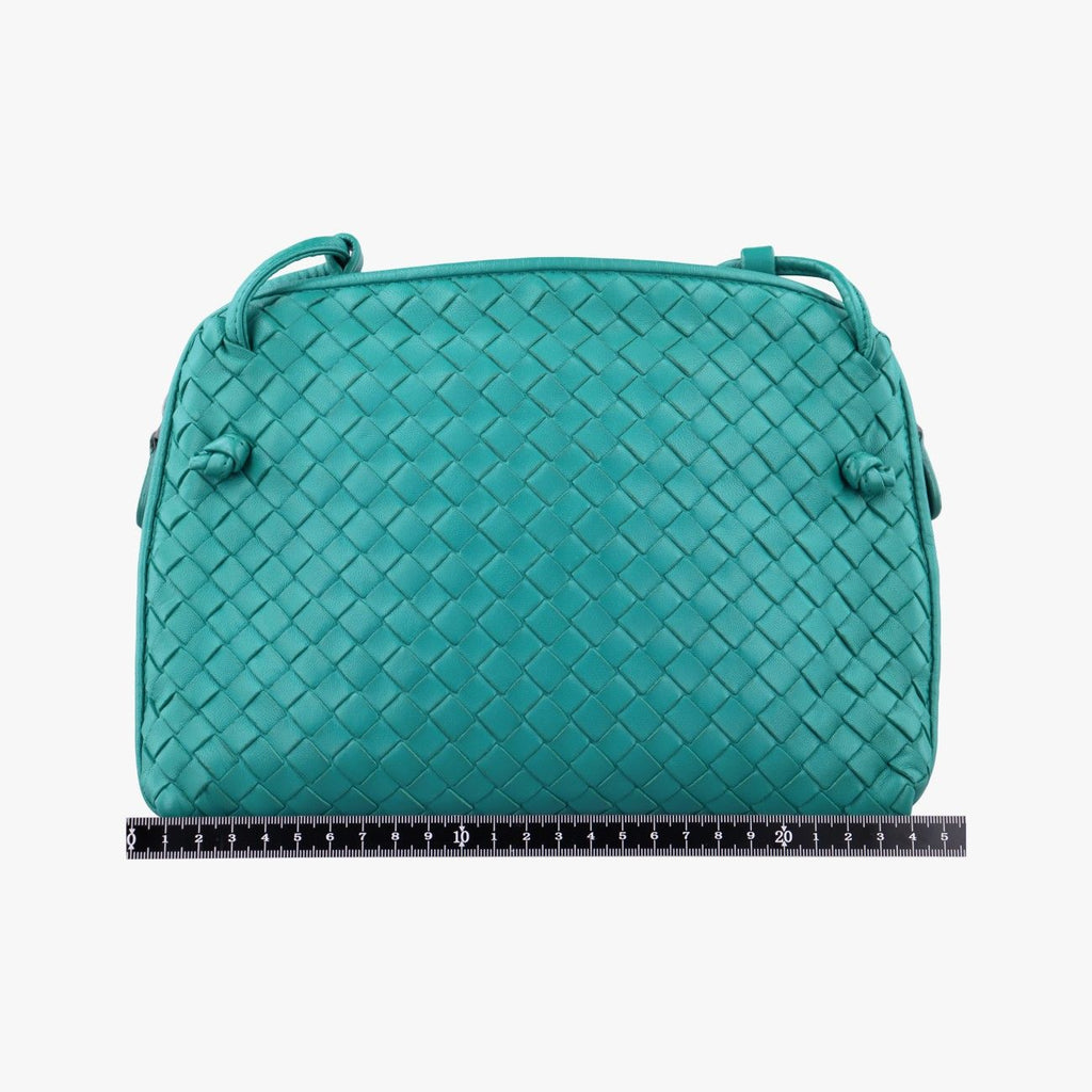 Bottega Veneta Nodini Intrecciato Green Lambskin — view 2