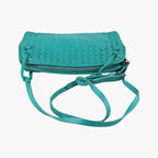 Bottega Veneta Nodini Intrecciato Green Lambskin — view 8