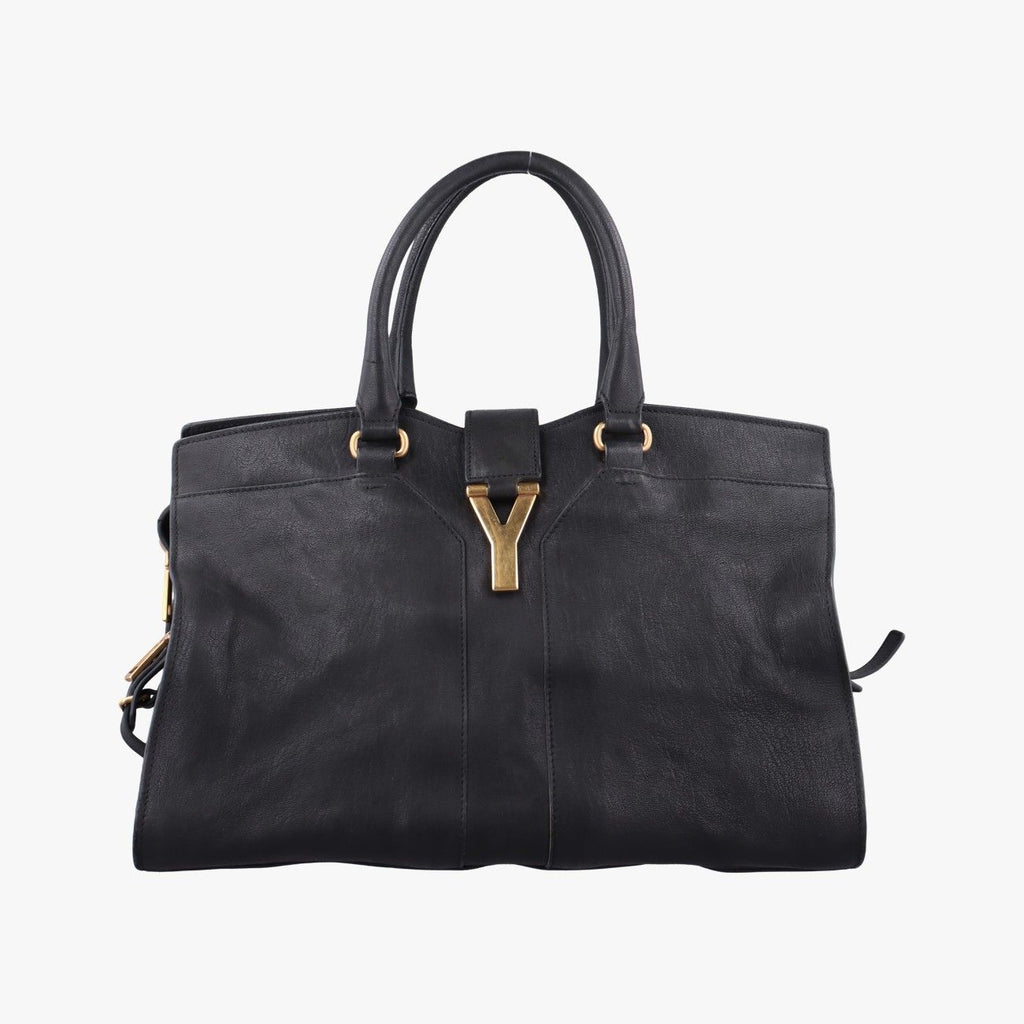 Saint Laurent Cabas Chic Black Leather