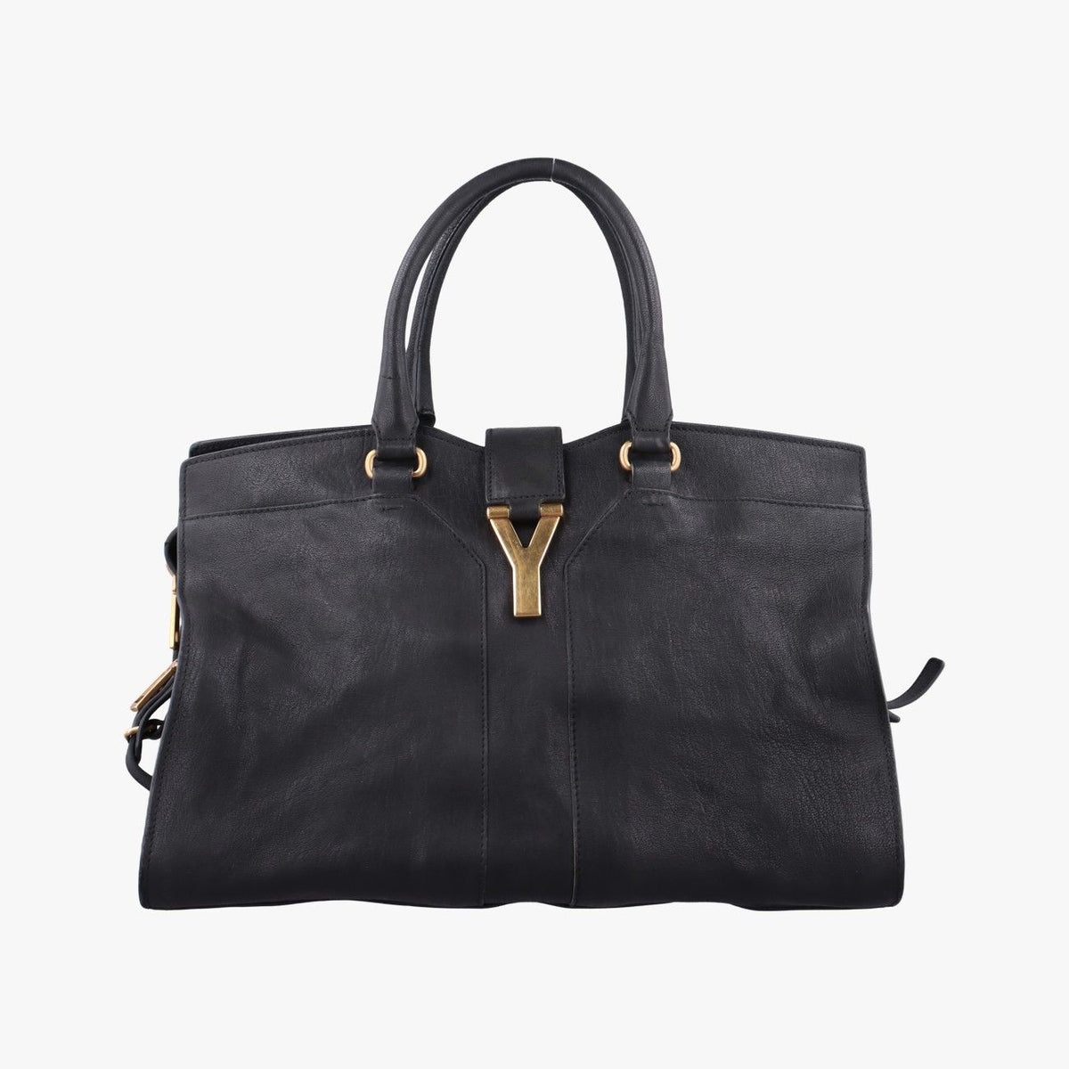 Saint Laurent Cabas Chic Black Leather