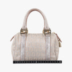 Fendi Zucchino Glitter Logo Pink Canvas — view 2
