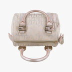 Fendi Zucchino Glitter Logo Pink Canvas — view 8