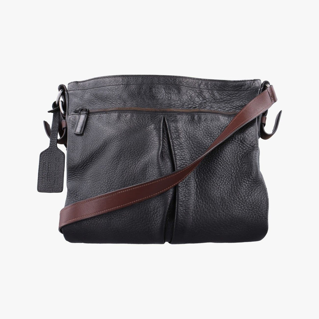 Prada Logo Black Leather 31