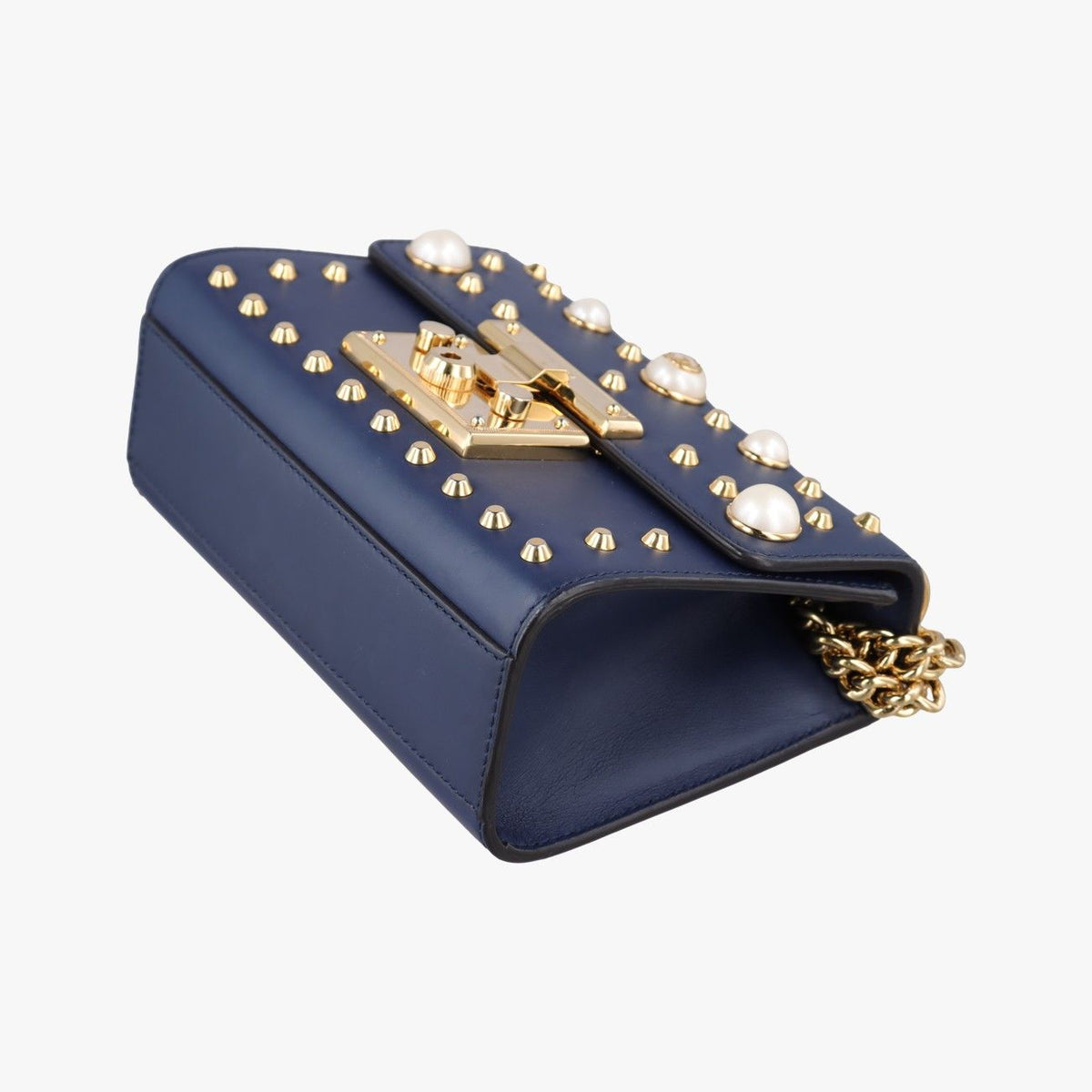Gucci Padlock Navy Leather — view 4