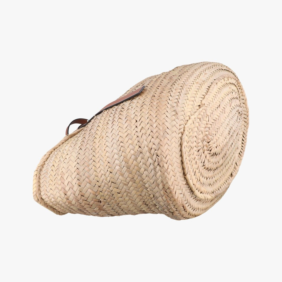 Loewe Basket Beige Brown Leather Raffia — view 7