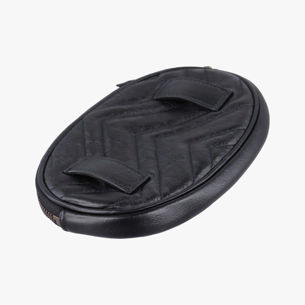 Gucci GG Marmont Black Leather Clutch — view 7