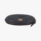 Gucci GG Marmont Black Leather Clutch — view 8