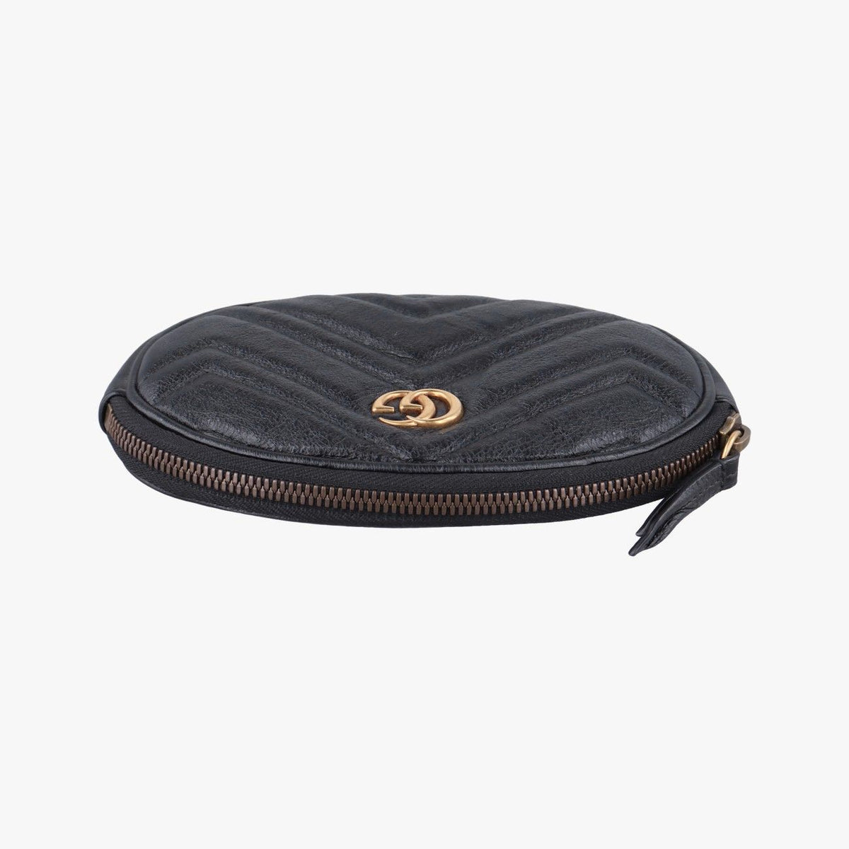 Gucci GG Marmont Black Leather Clutch — view 8