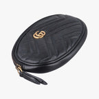 Gucci GG Marmont Black Leather Clutch — view 5