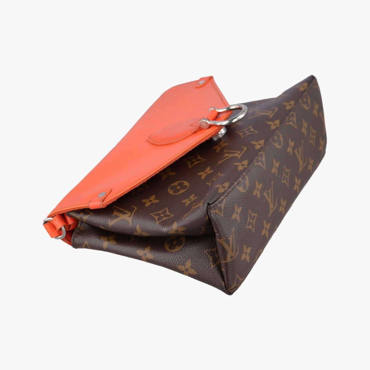 Louis Vuitton Saint Michel Monogram Brown Orange Canvas Epi — view 5