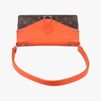 Louis Vuitton Saint Michel Monogram Brown Orange Canvas Epi — view 8