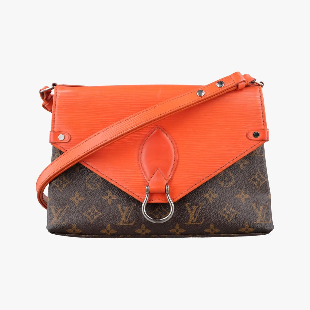 Louis Vuitton Saint Michel Monogram Brown Orange Canvas Epi