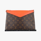 Louis Vuitton Saint Michel Monogram Brown Orange Canvas Epi — view 2
