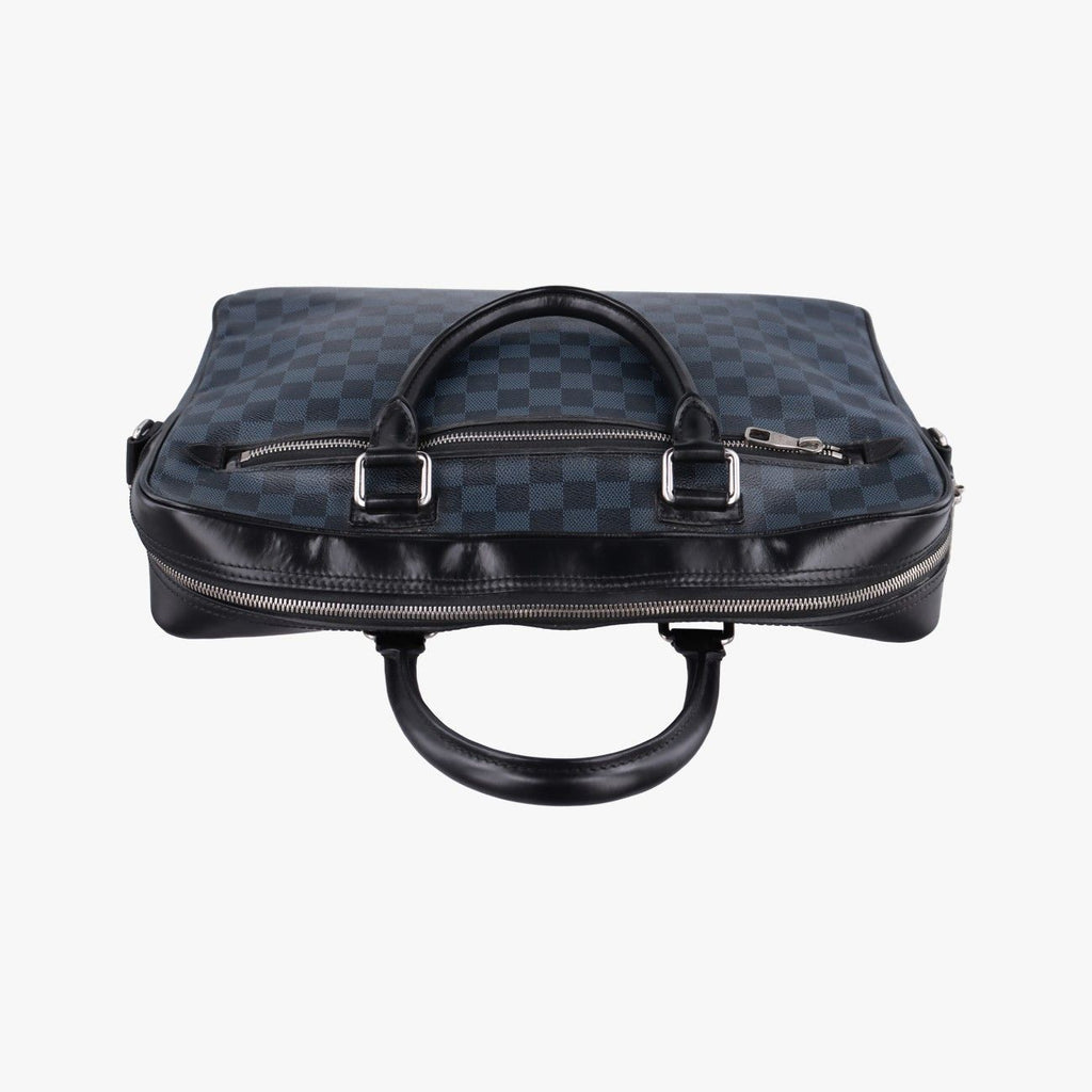 Louis Vuitton Porte Documents Business Cobalt Noir Damier Canvas — view 8