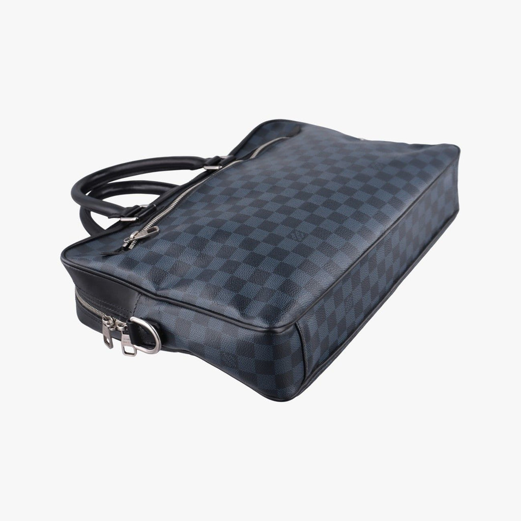 Louis Vuitton Porte Documents Business Cobalt Noir Damier Canvas — view 5