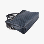 Louis Vuitton Porte Documents Business Cobalt Noir Damier Canvas — view 5