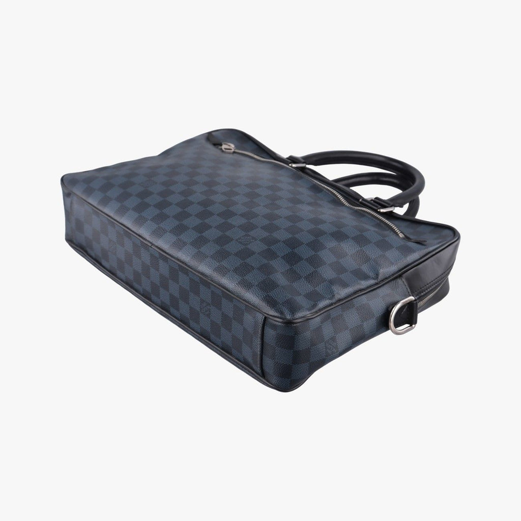 Louis Vuitton Porte Documents Business Cobalt Noir Damier Canvas — view 4