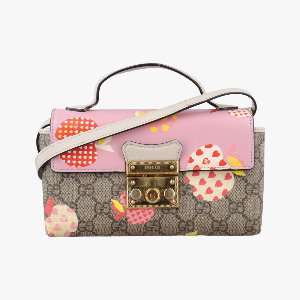 Gucci Padlock Beige Multicolor Leather