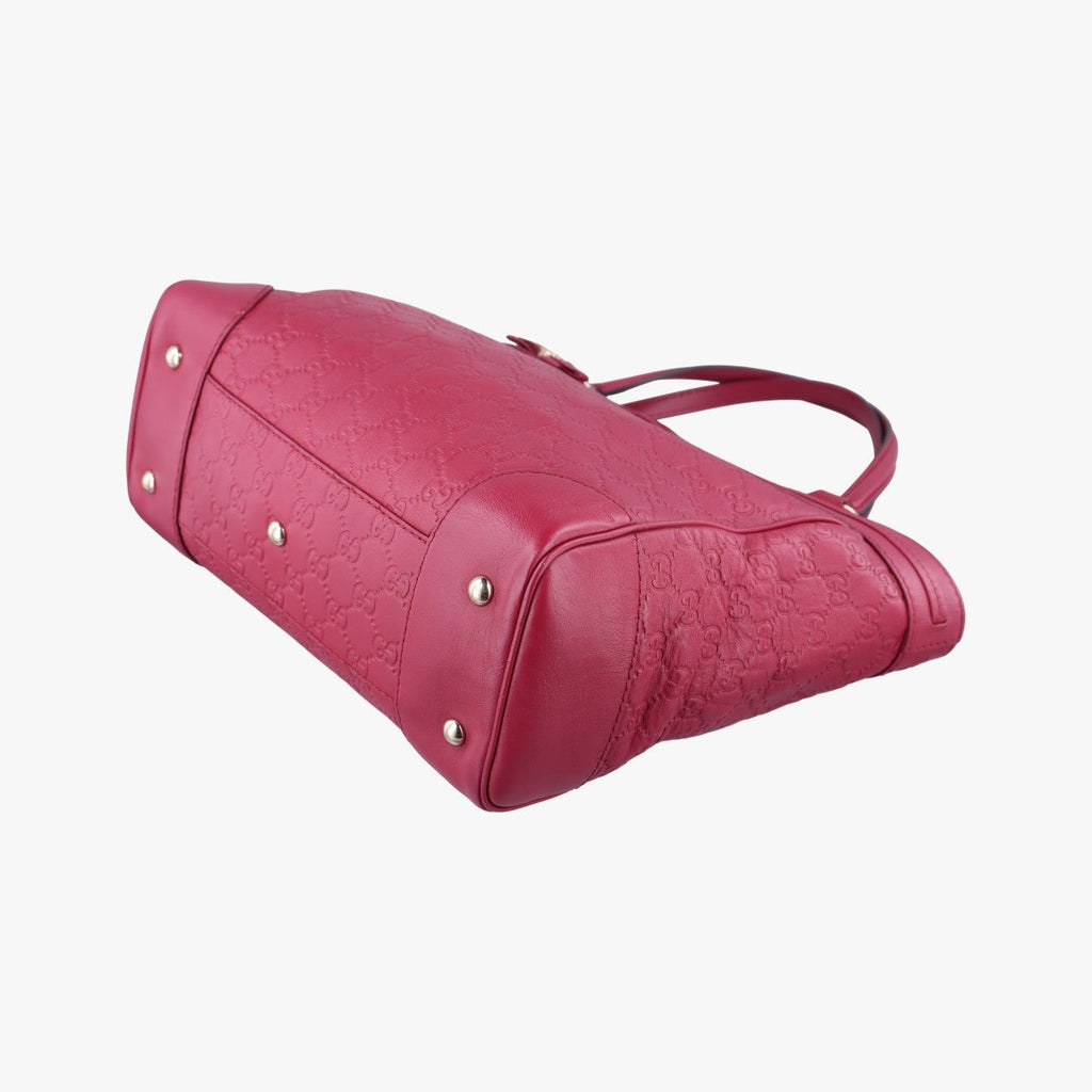 Gucci Guccissima Mayfair Rose Red Leather — view 4