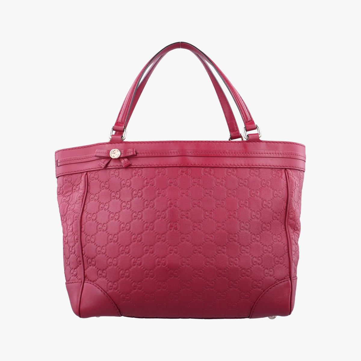 Gucci Guccissima Mayfair Rose Red Leather