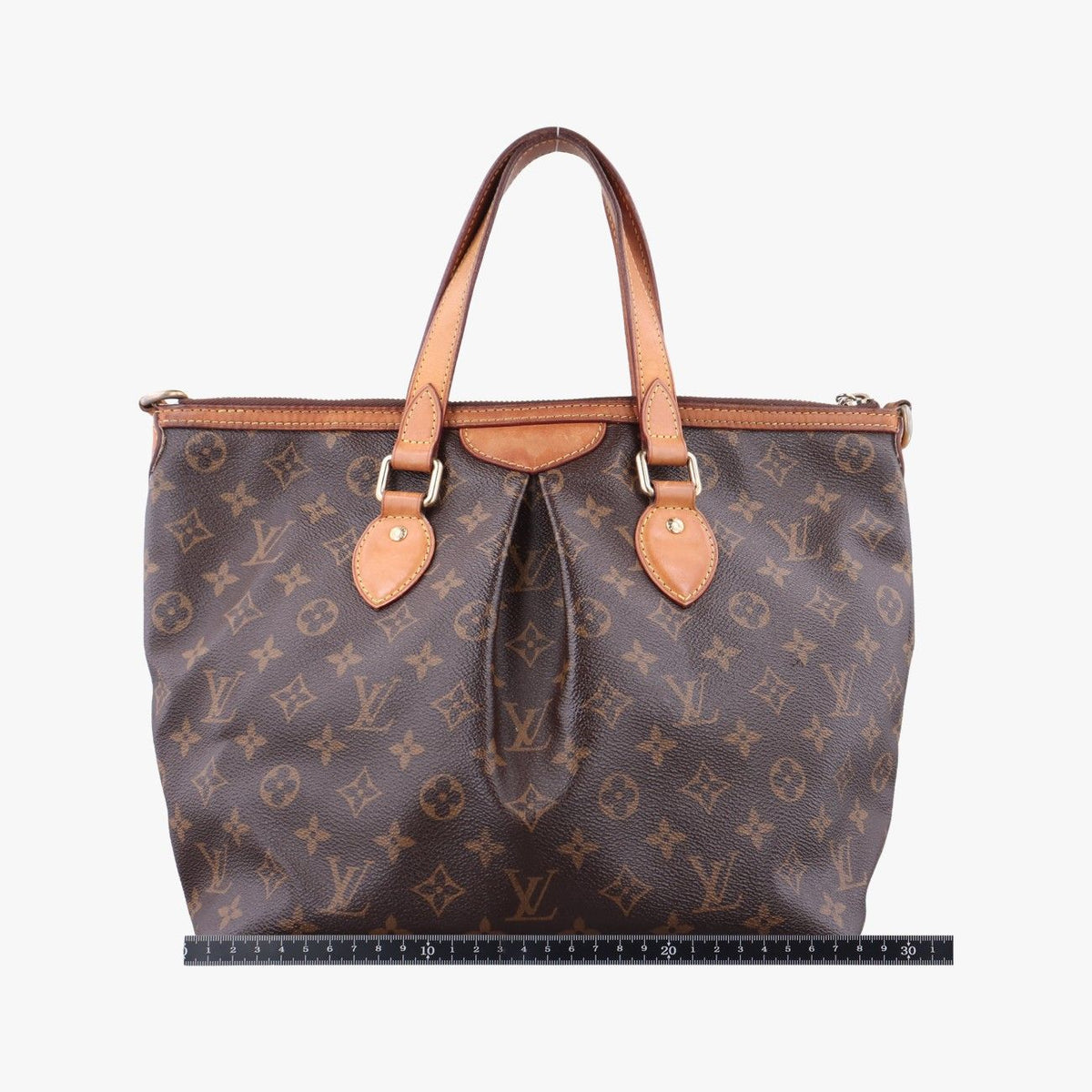 Louis Vuitton Palermo PM Monogram Brown Canvas Tote Bag — view 2