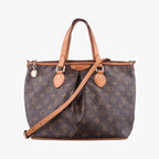 Louis Vuitton Palermo PM Monogram Brown Canvas Tote Bag