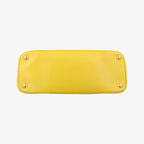 Prada Quill Top Handle Yellow Saffiano Leather — view 3