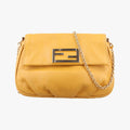 Fendi Star Pochette Yellow Leather
