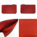 Hermes Dogon GM Red Togo Wallet Coin Purse Sellier Buttons Cool Cell — view 7