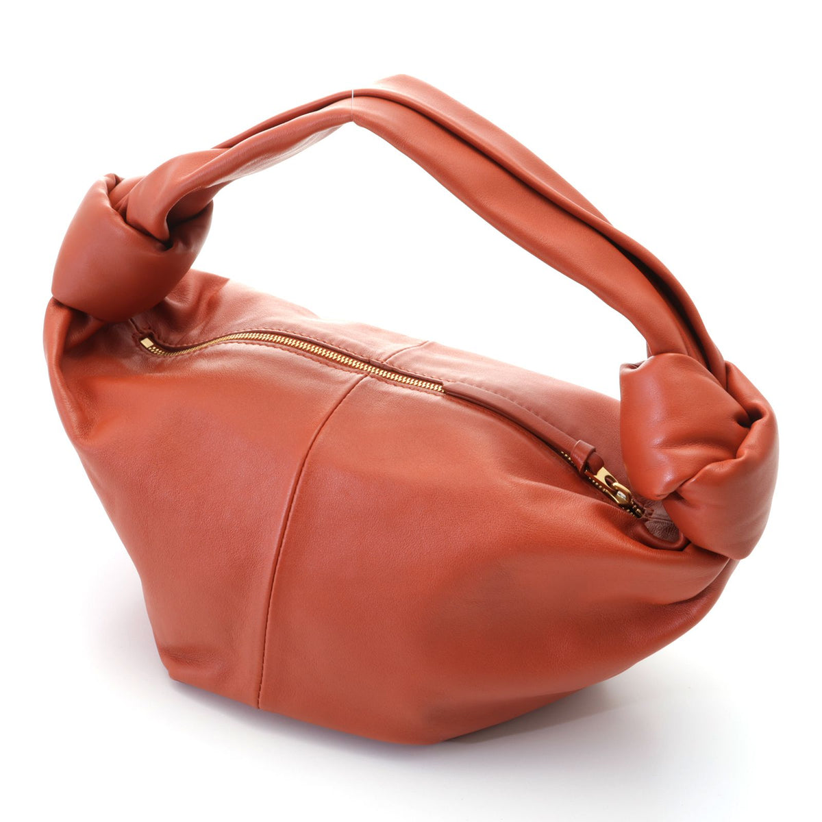 Bottega Veneta Double Knot Handbag Brown Leather — view 2