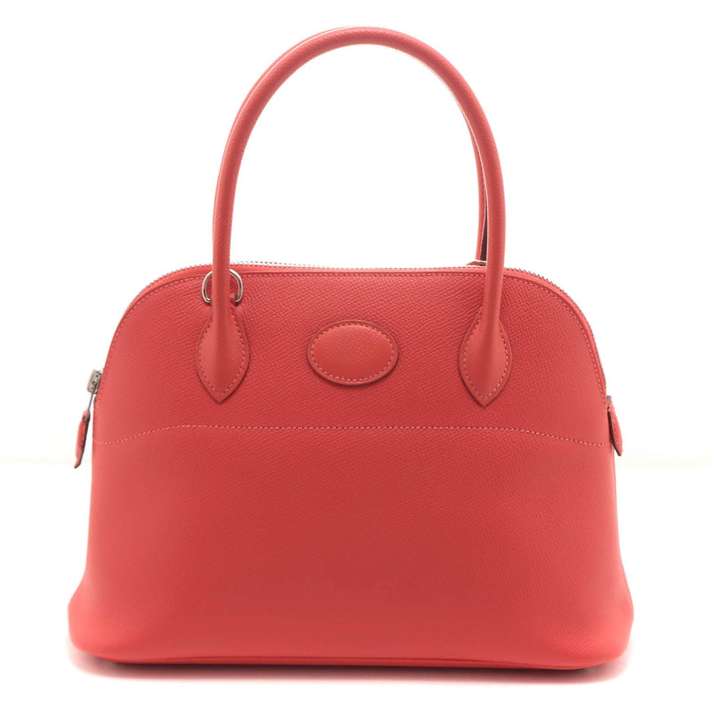 Hermes Bolide 27 Rose Jaipur Handbag Veau Epsom