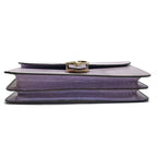 Gucci Interlocking G Shoulder Bag Lizard Purple Gold Mirror — view 4