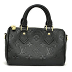 Louis Vuitton Nano Speedy Handbag Shoulder Monogram Empreinte Black — view 2