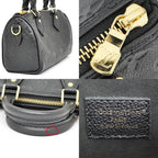 Louis Vuitton Nano Speedy Handbag Shoulder Monogram Empreinte Black — view 6