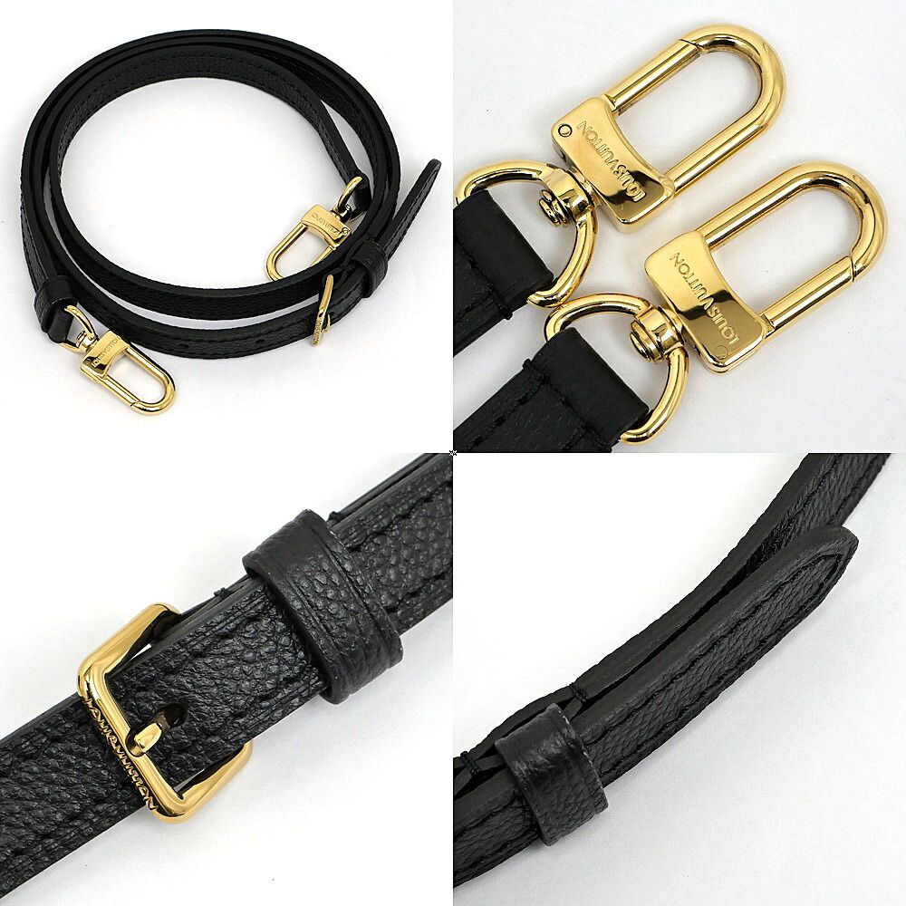Louis Vuitton Nano Speedy Handbag Shoulder Monogram Empreinte Black — view 8