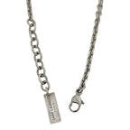 Saint Laurent Paris Bracelet Chain Logo Plate Metal Silver YSL — view 4