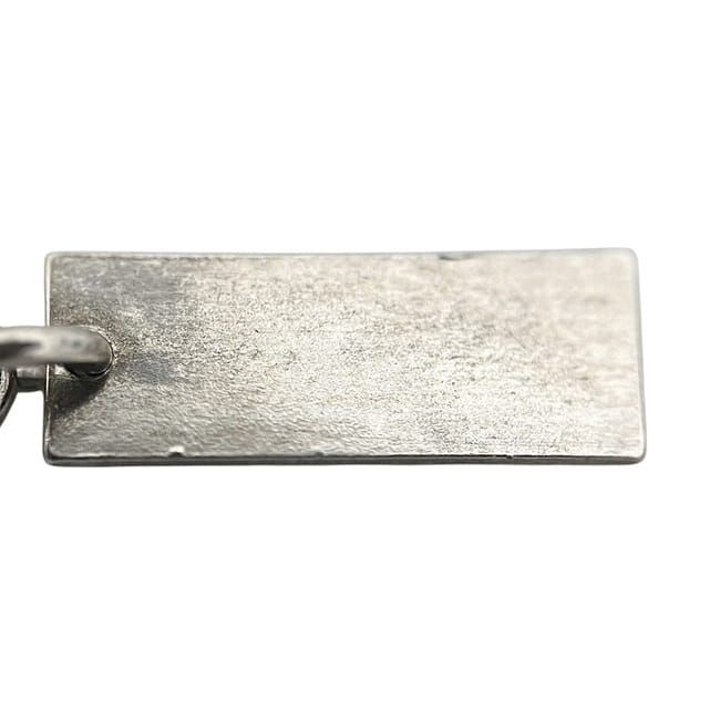Saint Laurent Paris Bracelet Chain Logo Plate Metal Silver YSL — view 7