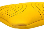Hermes Pouch Neobain MM Case Polyester Yellow Perforated Logo — view 8