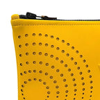 Hermes Pouch Neobain MM Case Polyester Yellow Perforated Logo — view 5