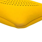 Hermes Pouch Neobain MM Case Polyester Yellow Perforated Logo — view 7