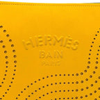 Hermes Pouch Neobain MM Case Polyester Yellow Perforated Logo — view 4